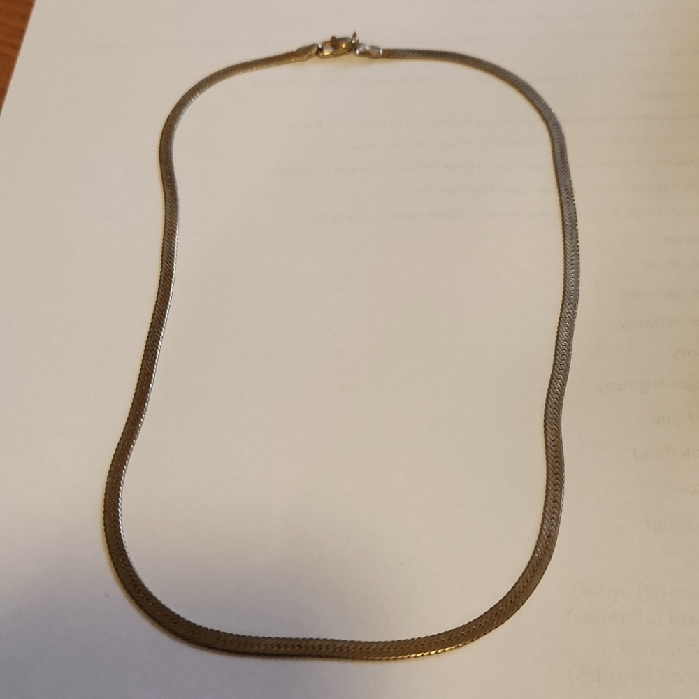 20" gold plated necklace